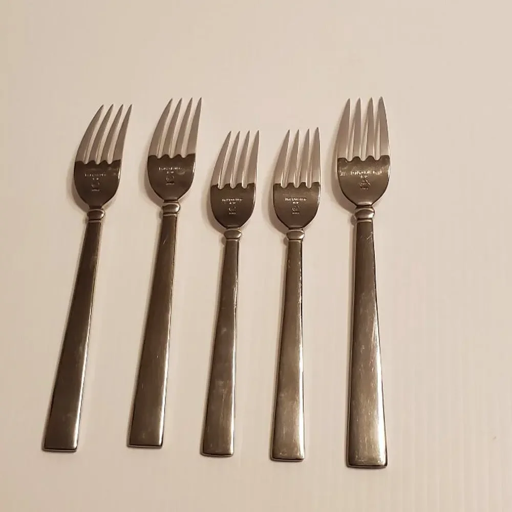 Lot of 10 Pieces Pfaltzgraff Glossy Stainless Flatware. Pre-owned, good shape